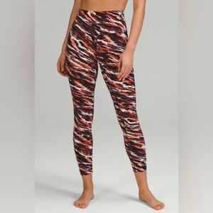Lululemon Lunar New Year Align High-Rise Pant 25" Tiger Tide Smoky Red Multi